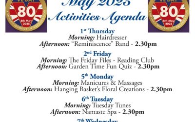 Activities Agenda for May ’25 (Lyndhurst)