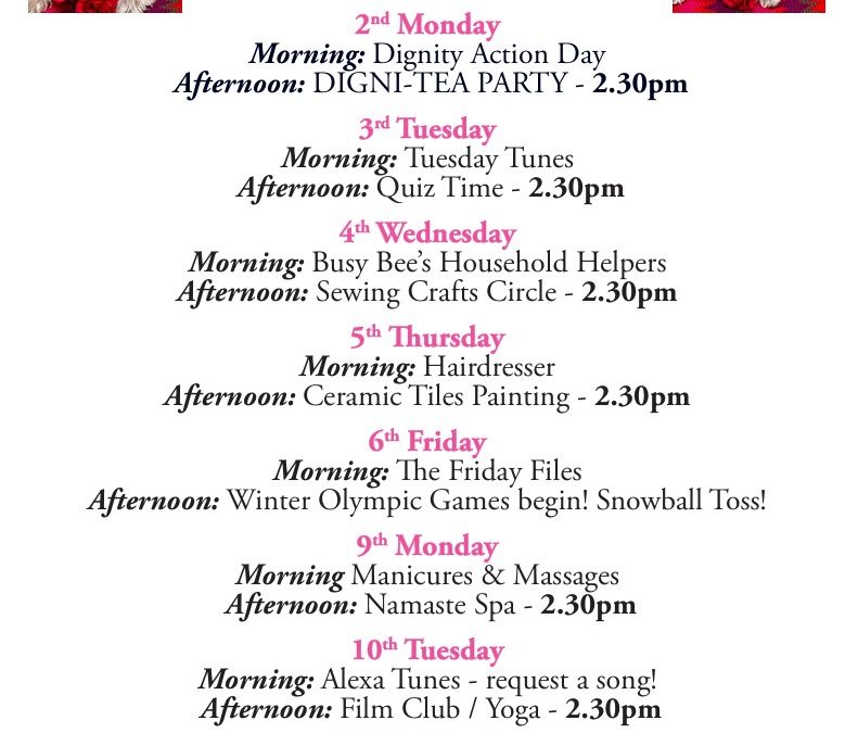 February 2026 at Lyndhurst – Friendship, Celebration & Winter Fun